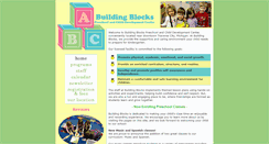 Desktop Screenshot of buildingblockspreschoolandcenter.com